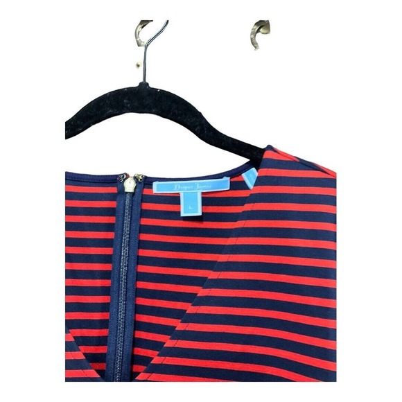 Draper James Ponte Stripe A-line Dress - Picture 3 of 4